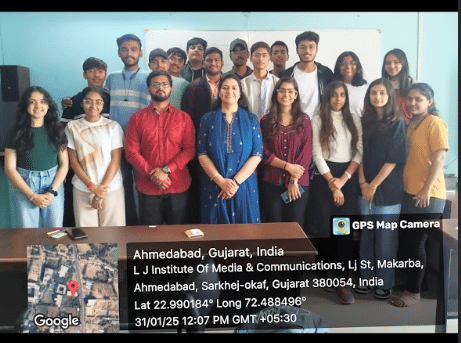 L J Institute of Media and Communications Ahmedabad DIC workshop photo 2